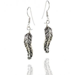 Feather Sterling Silver Earrings by Rafael Jewelry Ohrringe