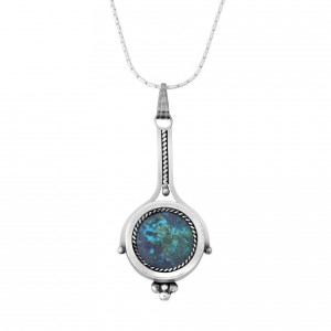 Sterling Silver Pendant with Eilat Stone Rafael Jewelry Ketten & Anhänger