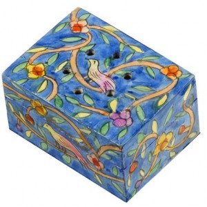 Yair Emanuel Havdalah Spice Box with Oriental Design (Includes Cloves) Shabbat