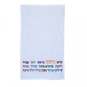 Yair Emanuel Embroidered Passover Netilat Yadayim Towel (Multicolored) Waschbecher