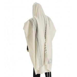 Hermonit Wolltallit mit bunten Streifen Traditional Tallit