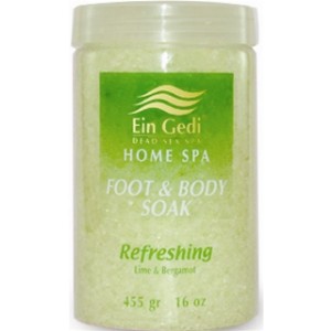 455 gr. Refreshing Foot & Body Soak  Ein Gedi- Dead Sea Cosmetics