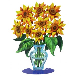 David Gerstein Sunflowers Vase Sculpture David Gerstein Art