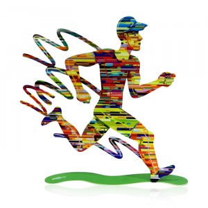 David Gerstein Jogging Man Sculpture Israelische Kunst