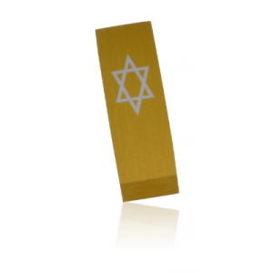 Gold Star of David Car Mezuzah by Adi Sidler Davidstern Kollektion