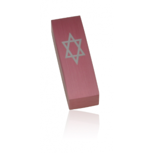 Pink Star of David Car Mezuzah by Adi Sidler Davidstern Kollektion