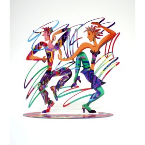 David Gerstein Twisters Sculpture with Dancing Couple Israelische Kunst