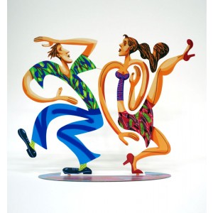 David Gerstein New Swingers Sculpture in Printed Steel Israelische Kunst