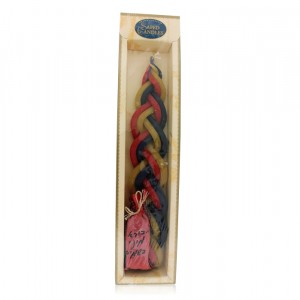 Traditional Wax Havdalah Candle with Three Colors and Spice Holder Bag Havdalah Sets
