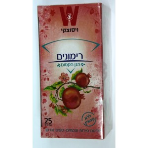 Wissotzky Pomegranate Tea (25 Bags) (100gr) Koscheres aus Israel