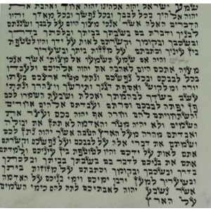 Sephardi Mezuzah Scroll, 10 cm Mezuzah Scrolls/Parchments