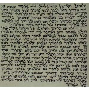 Ashkenazi Mezuzah Scroll, 6 cm Mezuzah Scrolls/Parchments