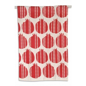 Towel for Dishes with Pomegranates Design in Linen Barbara Shaw