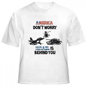 America Don't Worry, Israel Is Behind You T-Shirt Israelische T-Shirts
