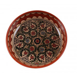 Armenian Ceramic Bowl with Floral Motif Schalen