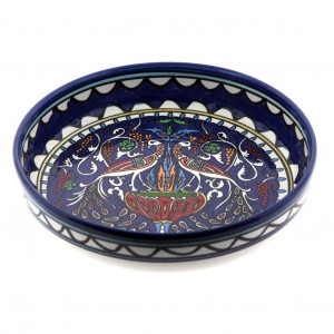 Armenian Ceramic Bowl with Flower, Peacock and Grapevine Design  Geschirr