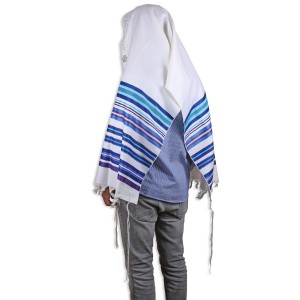 Blue and Purple Bnei Or Tallit Traditional Tallit