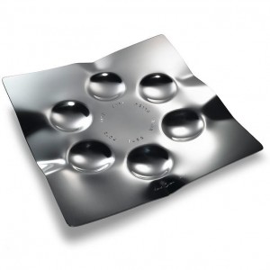 Squared Seder Plate in Aluminum Laura Cowan Sederteller