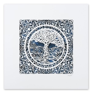 David Fisher Laser-Cut Paper Round Tree of Life/Eitz Chaim (Variety of Colors) Wall Hangings