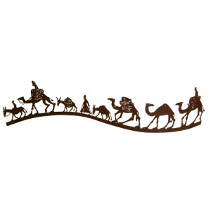 David Gerstein Large Silk Way Camel Caravan Sculpture Heimdeko