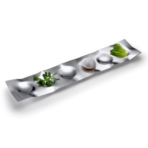 Laura Cowan Seder Plate in Anodized Aluminum Servierelemente