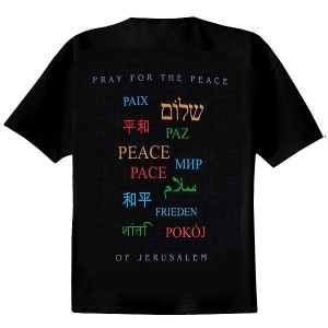 Peace of Jerusalem T-Shirt (Black) Israelische T-Shirts