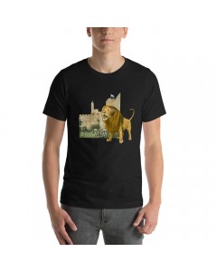 Jerusalem T-Shirt Featuring Lion (Variety of Colors) Israelische T-Shirts