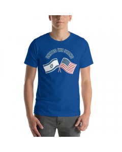 Crossed Flags United We Stand T-Shirt (Variety of Colors) Israelische T-Shirts