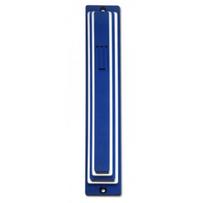 Mezuzah in Two Colors Anodized Aluminum by Nadav Art