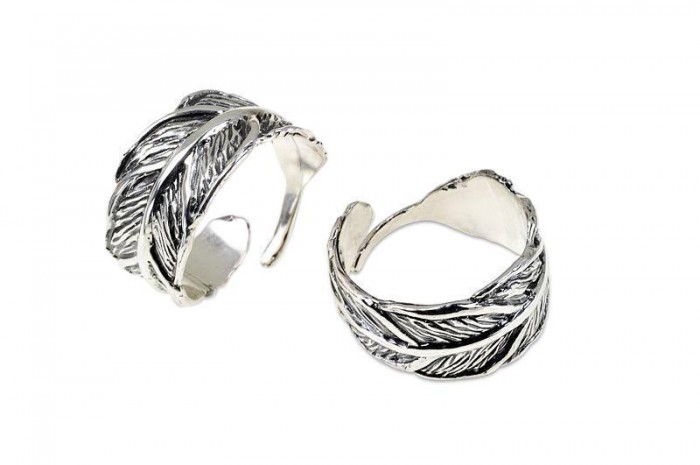 Feather Sterling Silver Ring by Rafael Jewelry