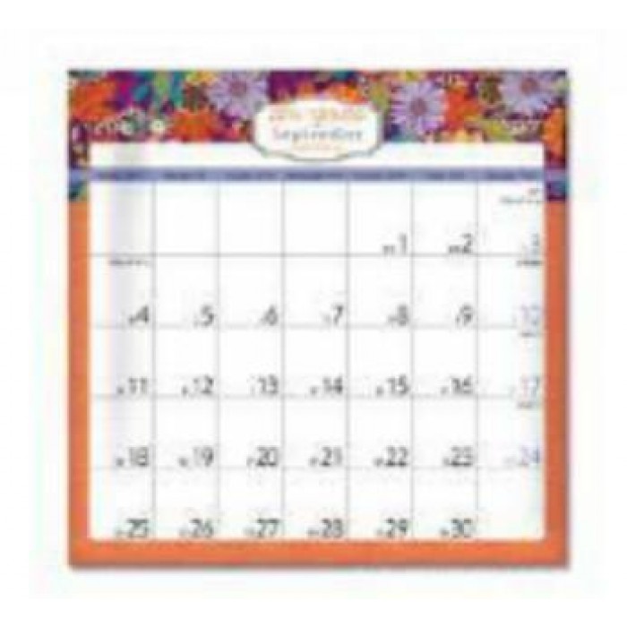 Jewish Calendar with Flowers