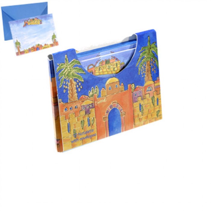 Yair Emanuel Note Cards with a Scene of Jerusalem and Envelopes