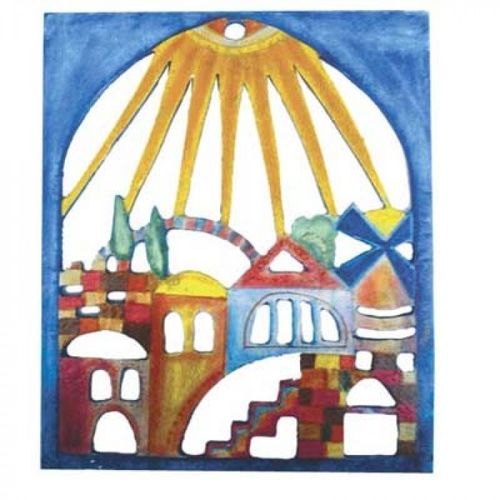 Yair Emanuel Geschnitzte Dekoration - Jerusalem Sonnenschein
