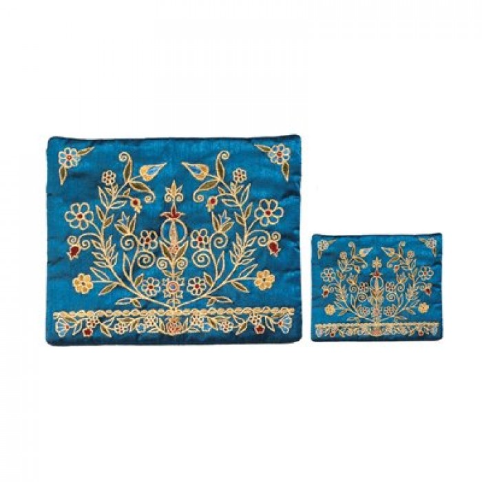 Yair Emanuel Tallit Bag Set with Tefillin Bag and Pomegranate Tree