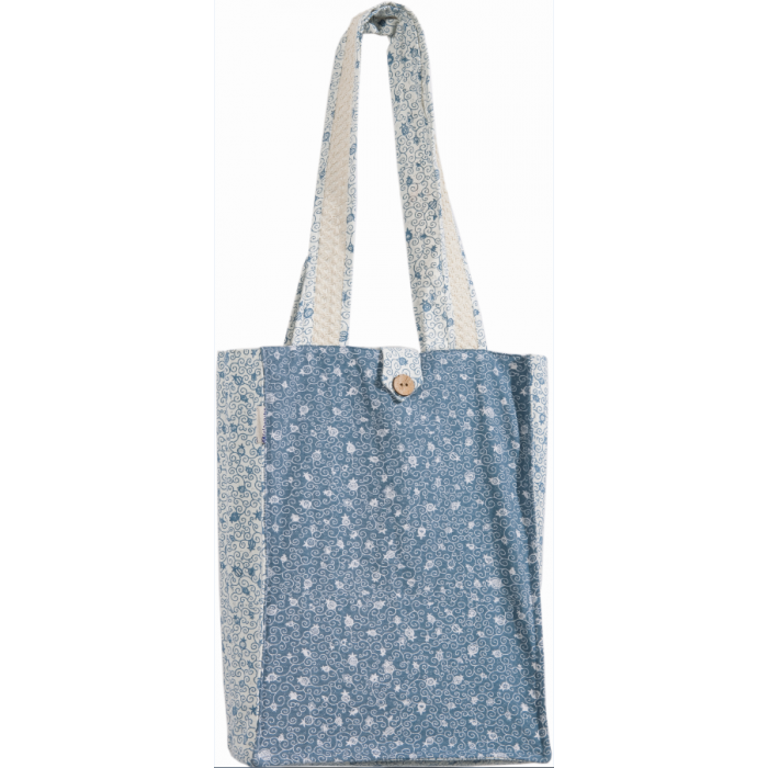 Pomegranate Thick Blue and White Yair Emanuel Book Bag