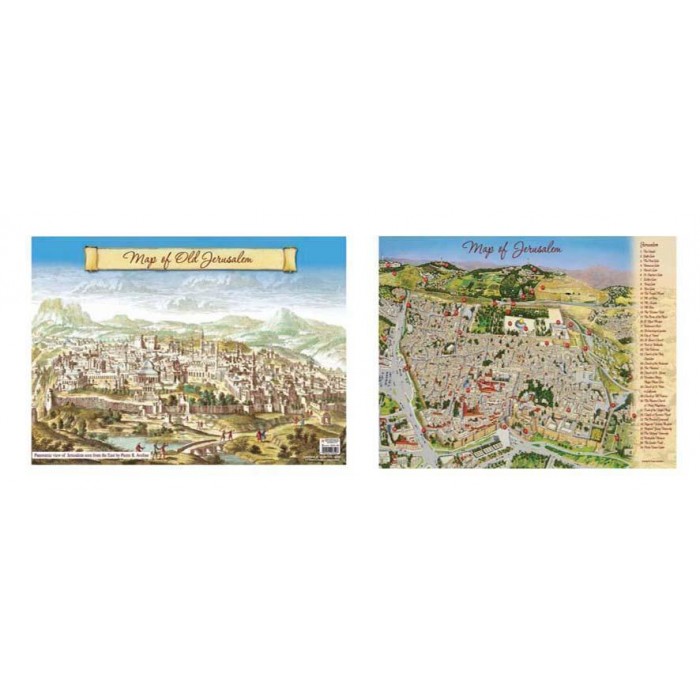 Maps of Jerusalem Placemat