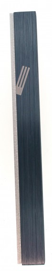Gray Aluminum Mezuzah with Hebrew Letter Shin and Removable Panel by Adi Sidler