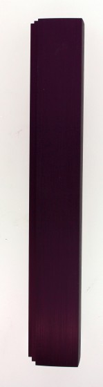 Purple Anodized Aluminum Mezuzah with Three Stairs by Adi Sidler