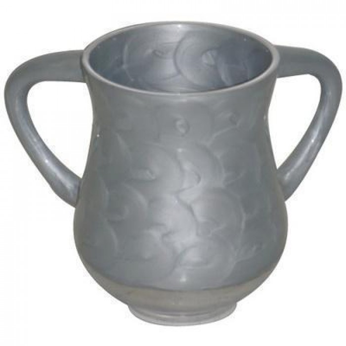 Aluminium Elegant Washing Cup 13.5 cm - Silver Color