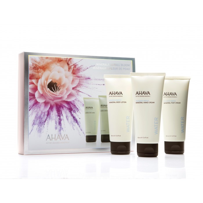 AHAVA Full Bloom Body Trio Kit of Body Lotion & Hand & Foot Cream
