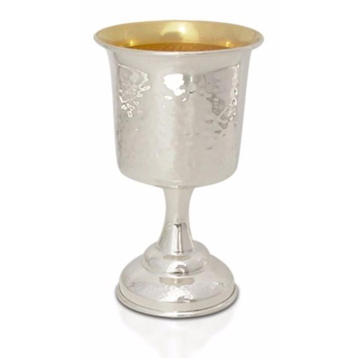 Kiddush Sterling Silver Cup in Squared Shape by Nadav Art