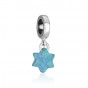 Opal Star of David Charm in Sterling Silver