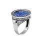 Roman Glass Ring in Sterling Silver by Rafael Jewelry
