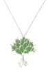 Necklace with Green Etz Chaim Tree of Life Pendant
