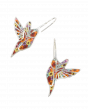 Blumige Kolibri-Ohrringe