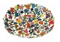 Multicolored Bowl in Flowers Laser Cut by Yair Emanuel