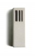 Mezuzah in White Concrete with Black Polymer Engraved Hebrew Shin