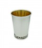 Kiddush Cup in Silver with Jerusalem Landscape Design in Small