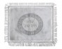 Challah Cover in Satin with Silver Jerusalem Frame