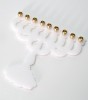 Menorah with Resting Shadow Design in White Perspex